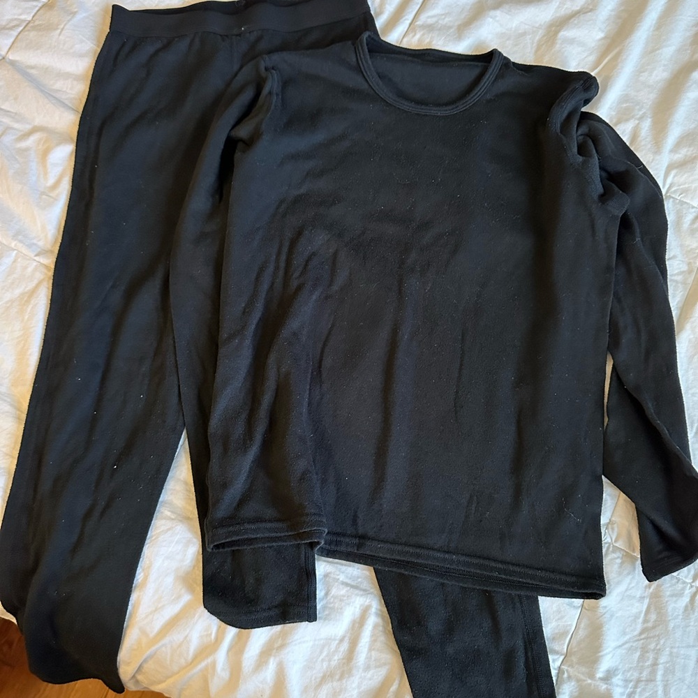 Kids Black Undergarments for warmth